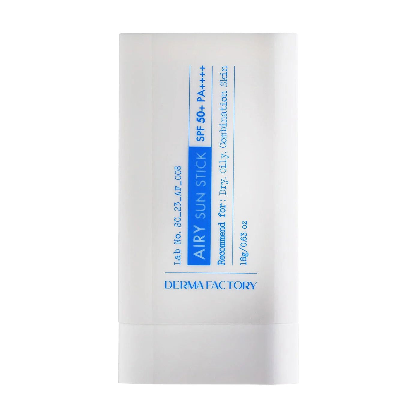 Сонцезахисний стік для обличчя Derma Factory Airy Sun Stick SPF 50+ PA++++, 18 г