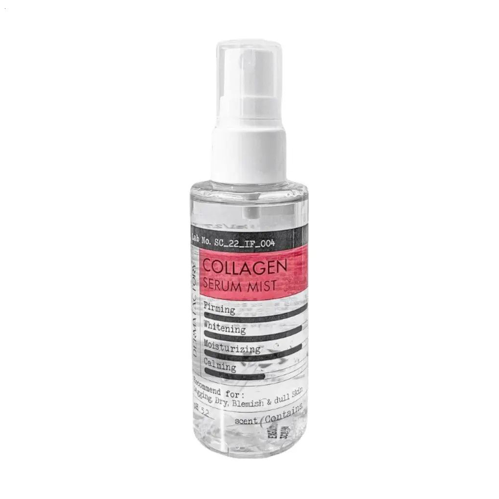 Зволожувальна сироватка-міст для обличчя Derma Factory Collagen Serum Mist з колагеном, 80 мл